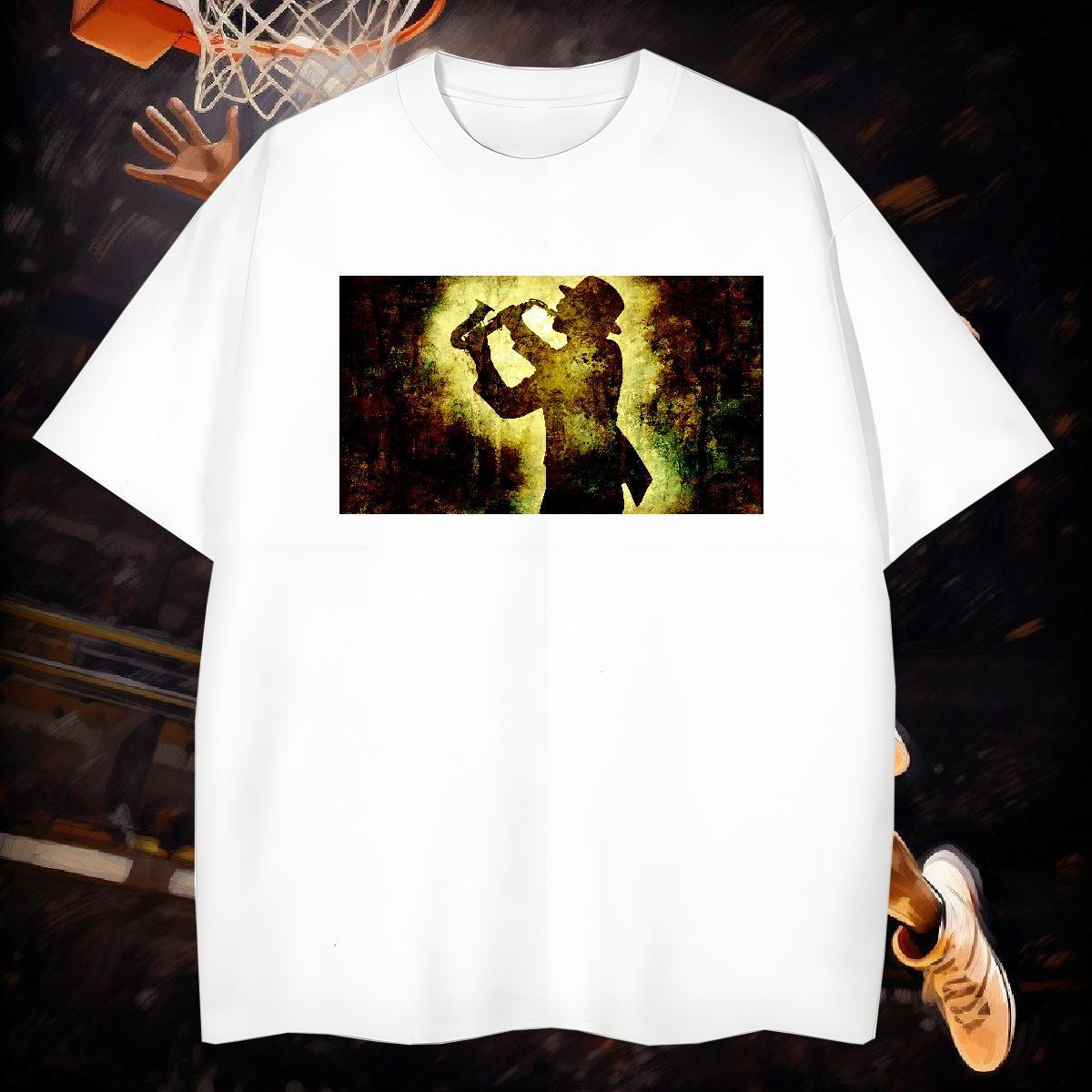 T-Shirts 100% Cotton 230g portrait Beach Crew Neck Breathable Custom Print Plus Size Men Tees Factory Direct Soft Clothings