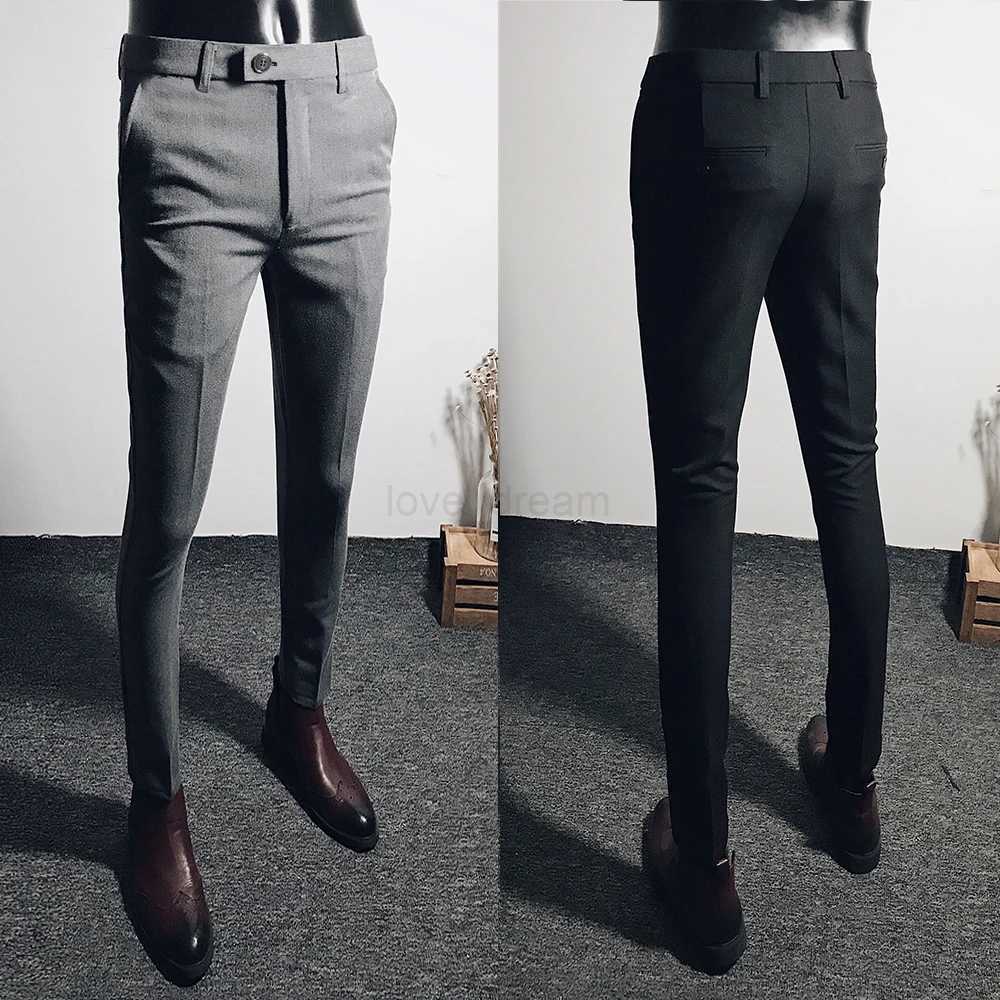 Men Suit Pants 2024 Spring New Straight Trousers Formal Dress Pants Solid Casual Pantalone Hombre Cala Masculina Mens ClothingXJ240813