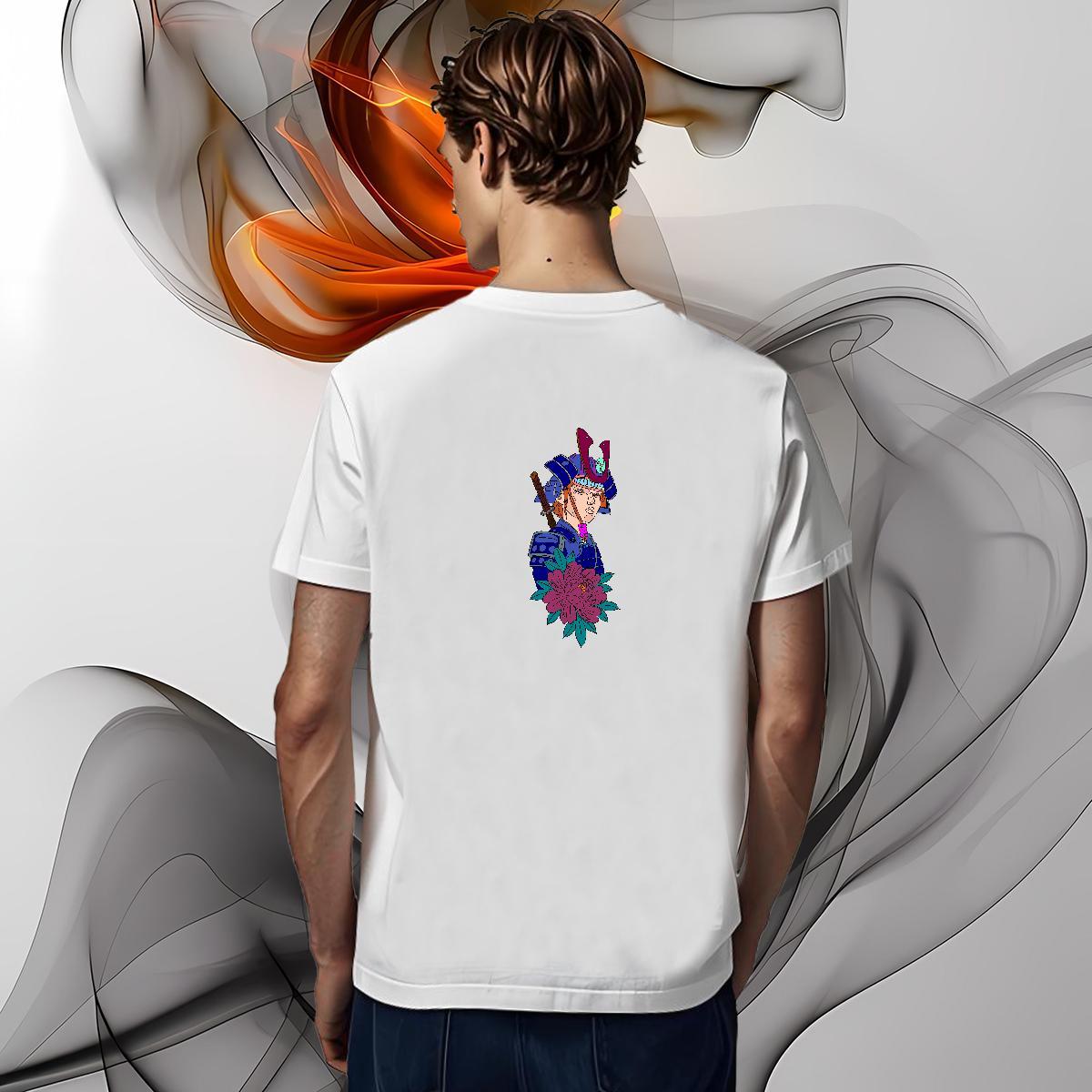 T-Shirts 230g Cotton portrait Casual Crew Neck Breathable Black White Couples T Shirts Fashion Designer Soft Polos