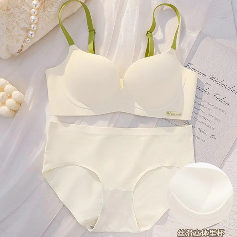 Ropa Interior Femenina Lingerie Set for Women Korean Style Push Up Bra And Panty Set Womens Panties Underwear Mujer Bralette o240812