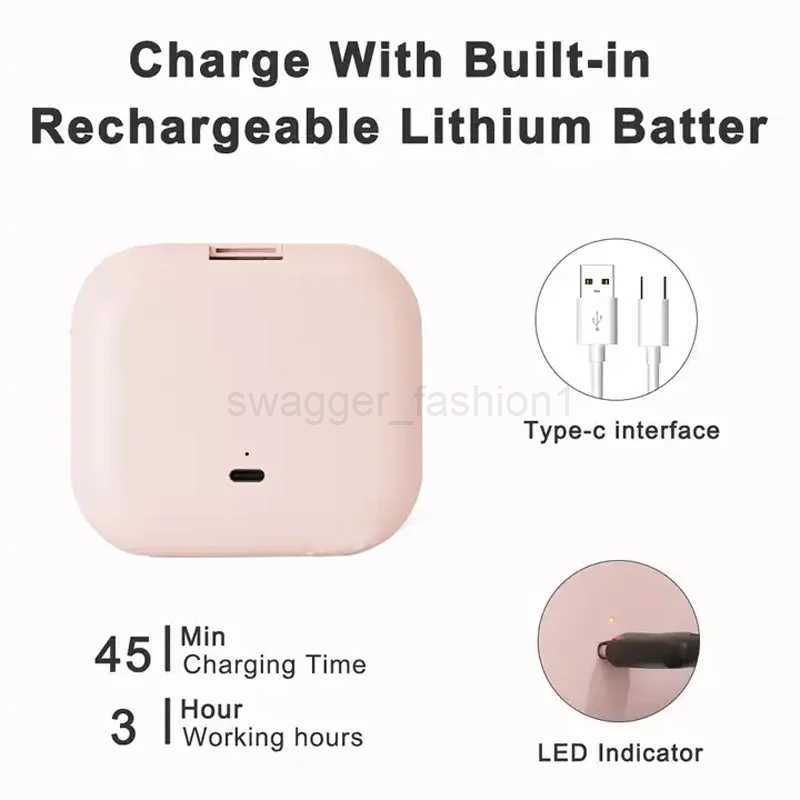 Compact Small Mini Gift Vanity Table Folding Led Lights Portable Hand Held Pocket Makeup Mirror 2X magnifyingXJ240813