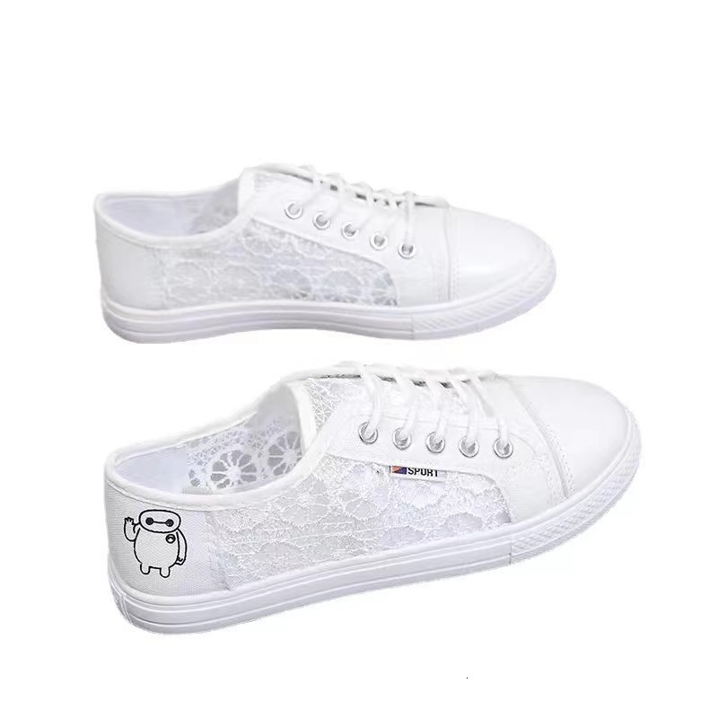 Ddmysports Ddmysports Spring And Summer Ollow Mesh Student Canvas Shoes Breathable Casual For Women S Outdoor OUTDOOR