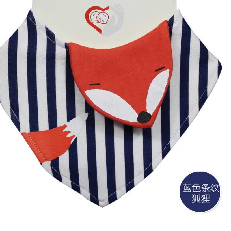 Bibs Burp Cloths Baby Bibs High Quality Cartoon Character Animal Print Baby Bandana Bibs Double Layers Cotton Towel Infant ScarfL4812
