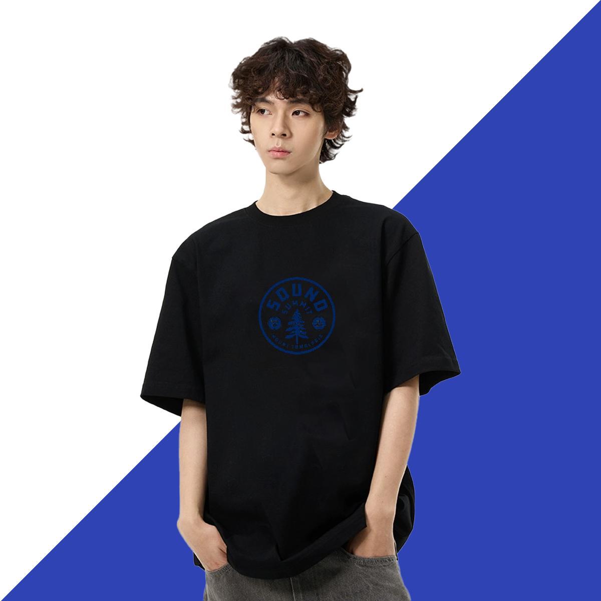 Free Shipping Men Tees Casual Beach 230g 100% Cotton Custom Print Plus Size Breathable Soft letter T Shirts Men Fashion Casual Polos