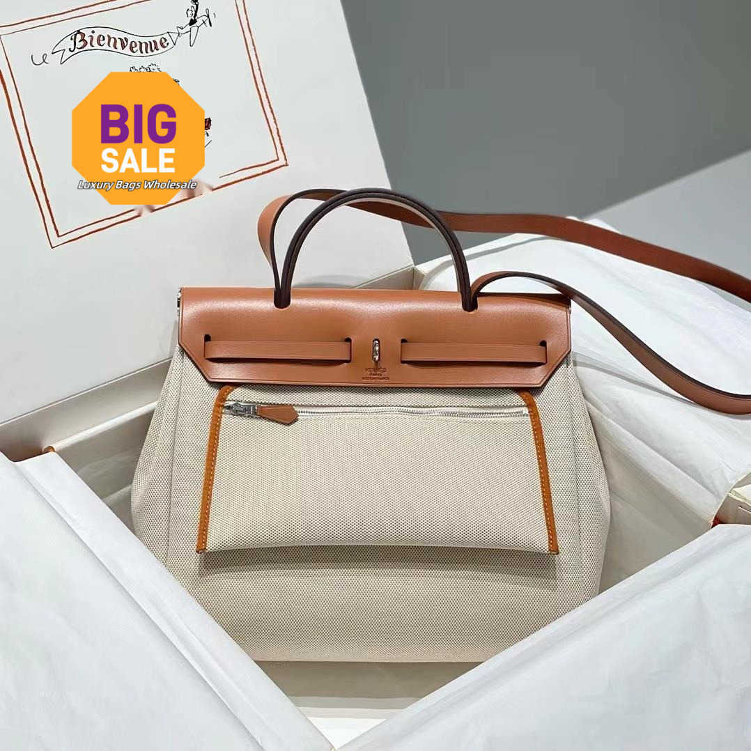 Designer 2024 31Cm Leather Tote Travel Bag Original Leather Inseam Coffee Color Printing 0Gv2