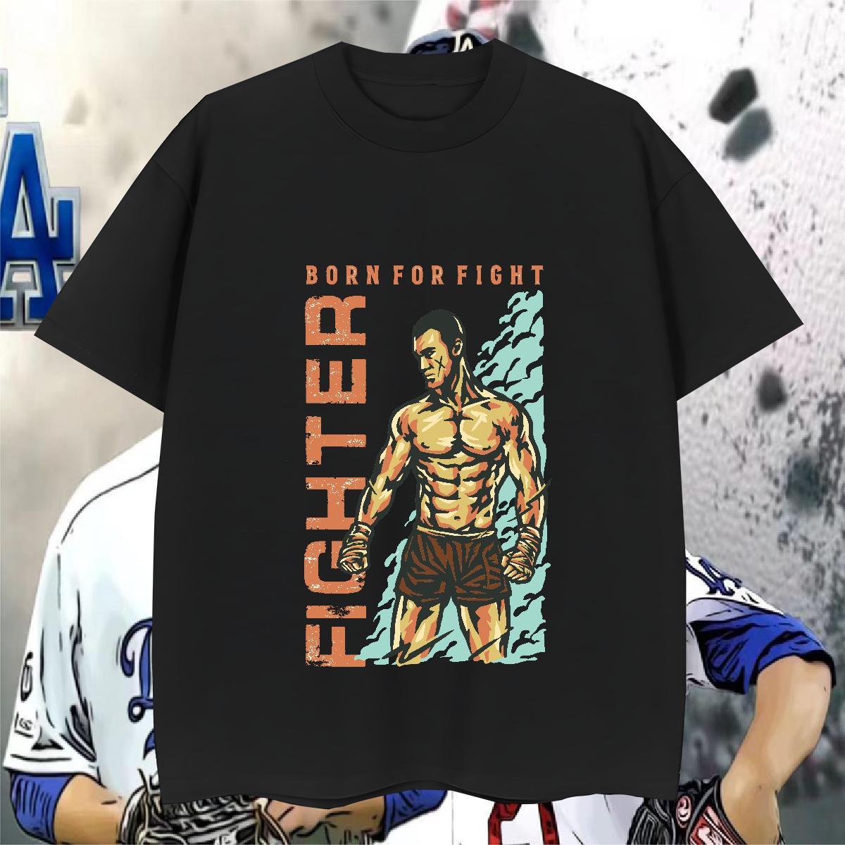 T Shirt For Man 100% Cotton 230g portrait Sport Breathable Oversized 4XL Tshirts Brand Unisex Polos