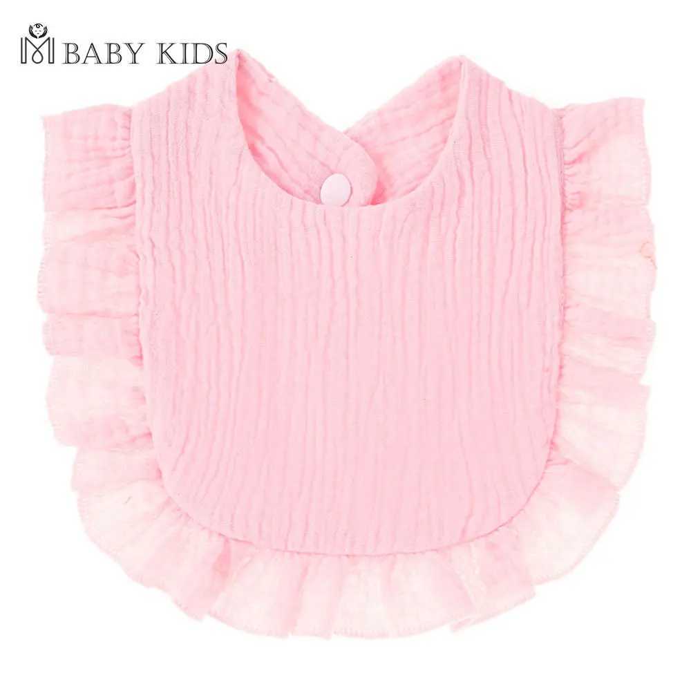 Bibs Burp Cloths Korean Style Baby Feeding Drool Bib Infants Lace Saliva Towel Soft Cotton Burp Cloth For Newborn ToddlerL4812