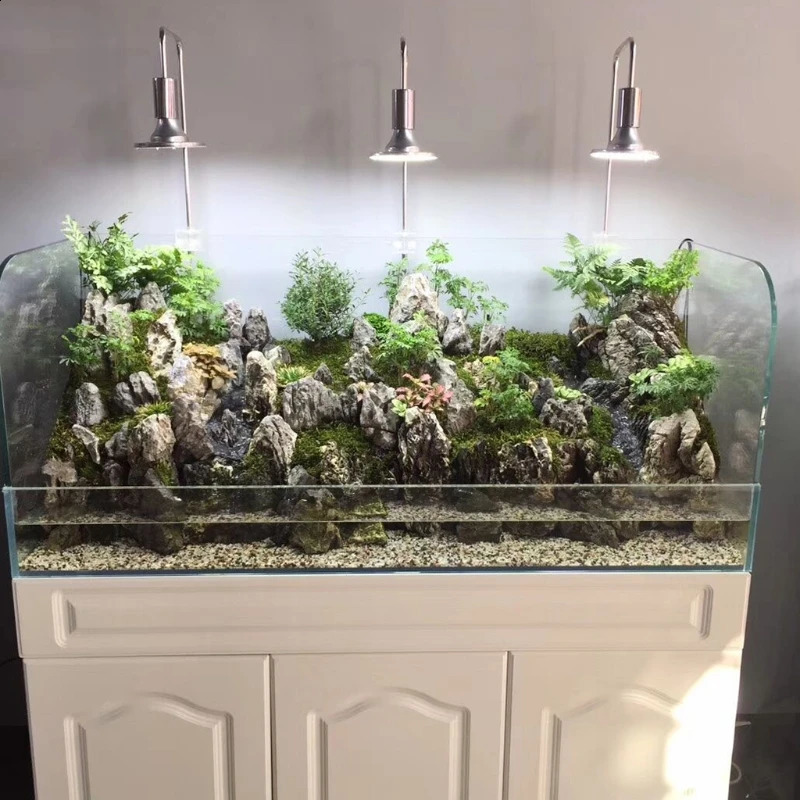 220V 20W/40W Fish Aquarium LED Light Aquatic Water Grass Plant Growth Lamp Lighting Clip-on 240812