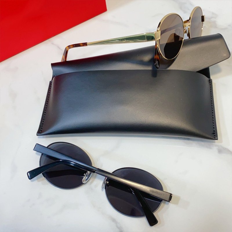 2024 Summer Women Men New Round Metal Frame Sunglasses SL 692 100% UVA UVB METAL NOS Lens 55mm Nose Bridge 19mm Legs 145mm