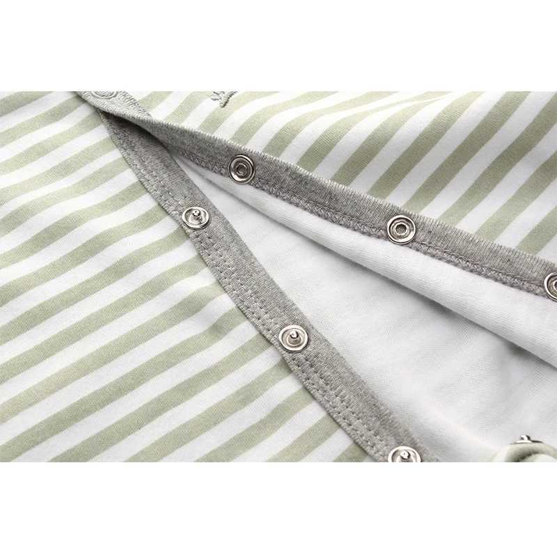 2-piece striped baby unisex jumpsuit 100% pure cotton newborn Onesies four season baby clothing W240812