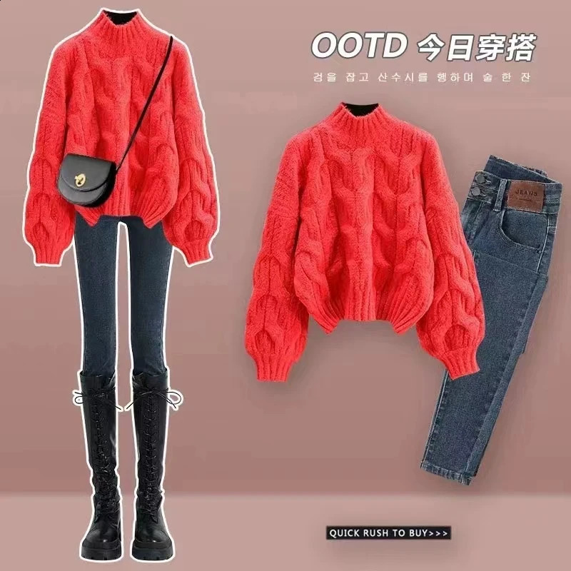 Womens Yellow Pullover Knitted Sweater Harajuku Y2k Long Sleeves Turtleneck Sweater Jumper Vintage 2000s Aesthetic Clothes 240812