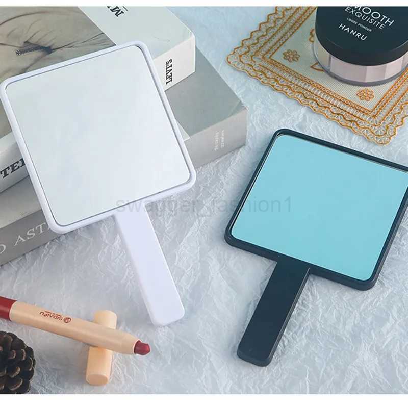Simple Handle Mirror Female Portable Makeup Mirror High-value Hand-held High-definition Makeup Special Size Mirror Beauty ToolsXJ240813