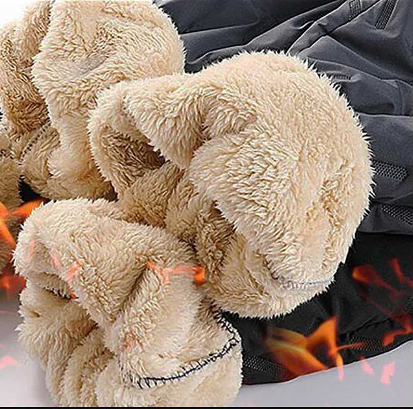 Men Winter Warm Lambswool Thicken Sweatpants Men Outdoors Leisure Windproof Jogging Pants Brand High Quality Trousers MenXJ240813