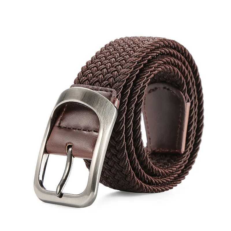 Elastic woven canvas strap golf strap womens mens jeans W240807