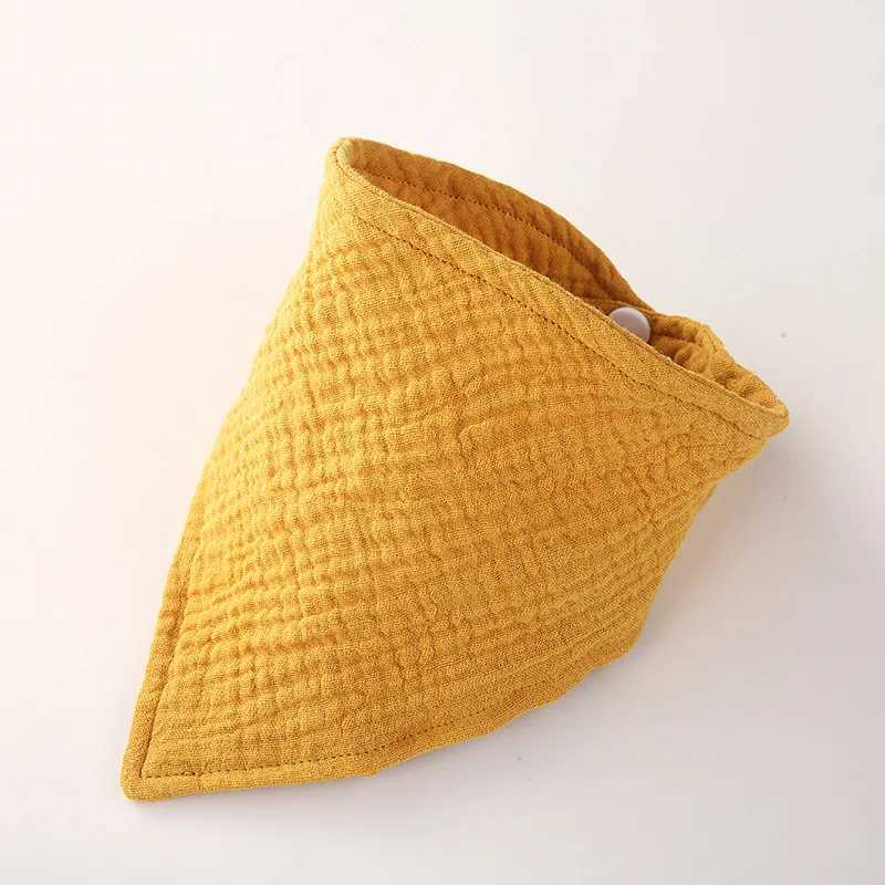 Bibs Burp Cloths Baby Bibs Infant Cotton Solid Color Triangle Scarf Feeding Saliva Towel Bandana Burp Cloth For Newborn Boys Girls Soft BibL4812