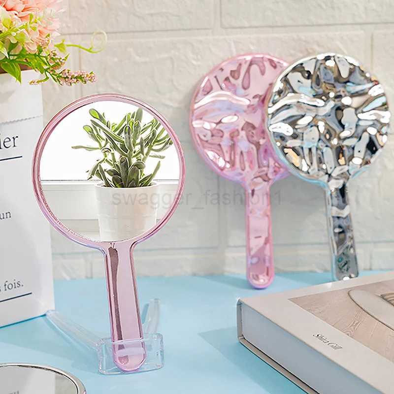 Portable Circular Cosmetic Mirror Mini Hand-Held Desktop Cosmetic Makeup Mirror Travel Portable Women Beauty Mirror For HandbagXJ240813