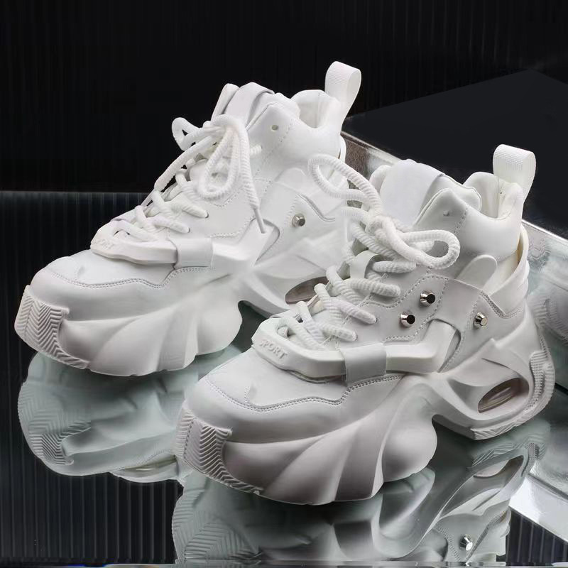 Ddmysports Trendy New High Top Men S Sports Single Shoes With PU Lining Comfortable Non Abrasive Thick Sole Increased Height I Slip Shock Absorbing An