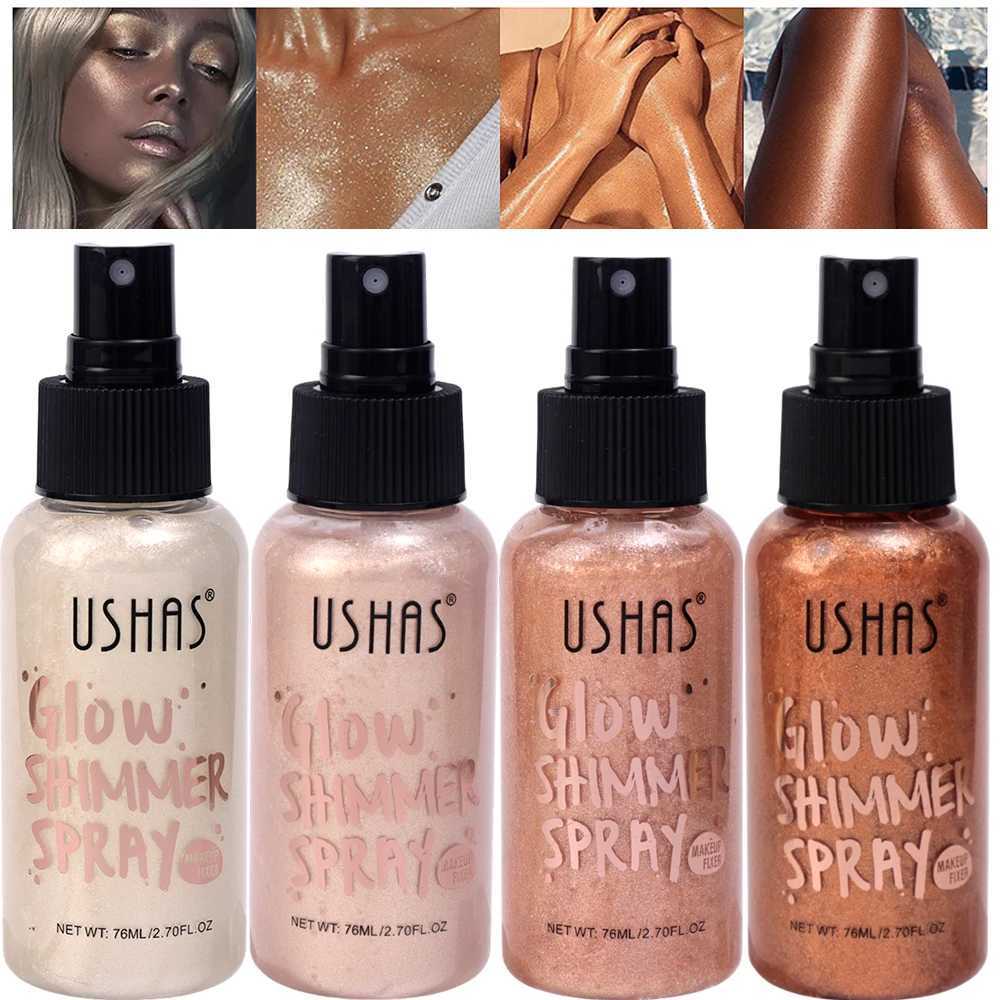 Diamond Liquid Highlight Waterproof High Gloss Shining Body Bronze Highlight Durable Wear Facial Contour Illuminator Makeup W240812
