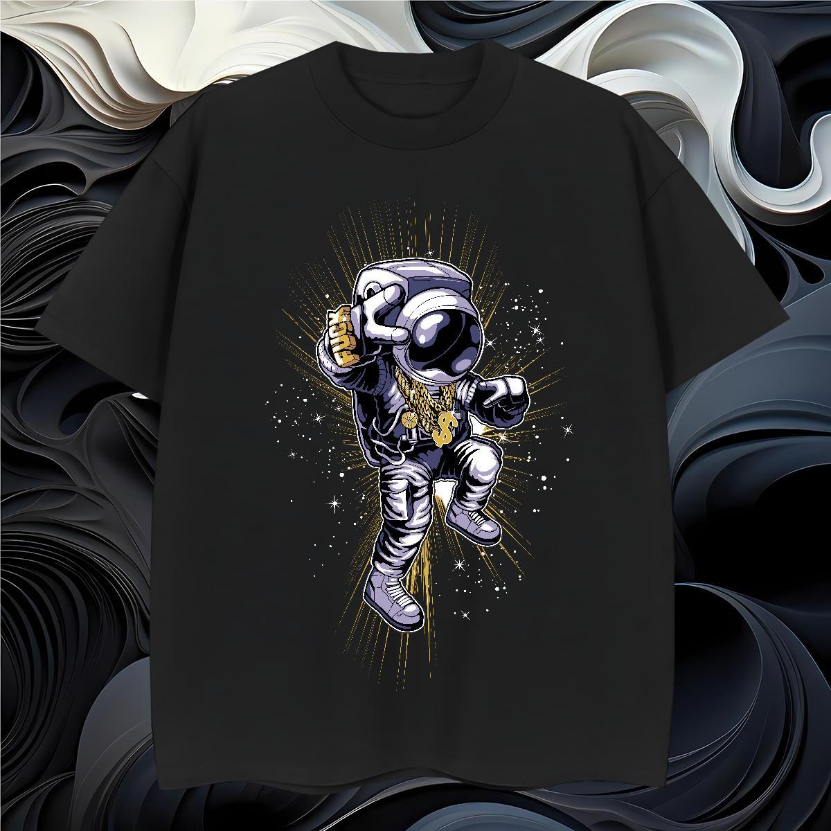 T Shirts Men 230g Pure Cotton universe Street Breathable Soft Graphic Men Tops Tees New Designer Wholesale Tees Shirts