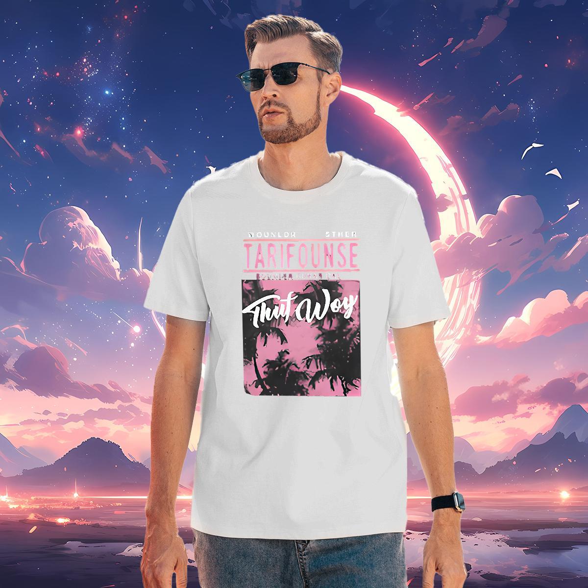 TOP Quality tree Mens T Shirts Daily Wear Tshirts 230g 100% Cotton Classic O Neck Short Sleeves Customized Tops Tees