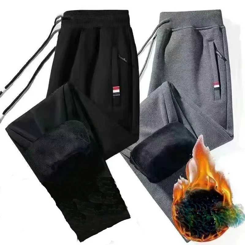 Autumn Winter Thickened Sports Pants for Men Warm Casual Joggers Pants Loose Leggings for Men SweatpantsXJ240813