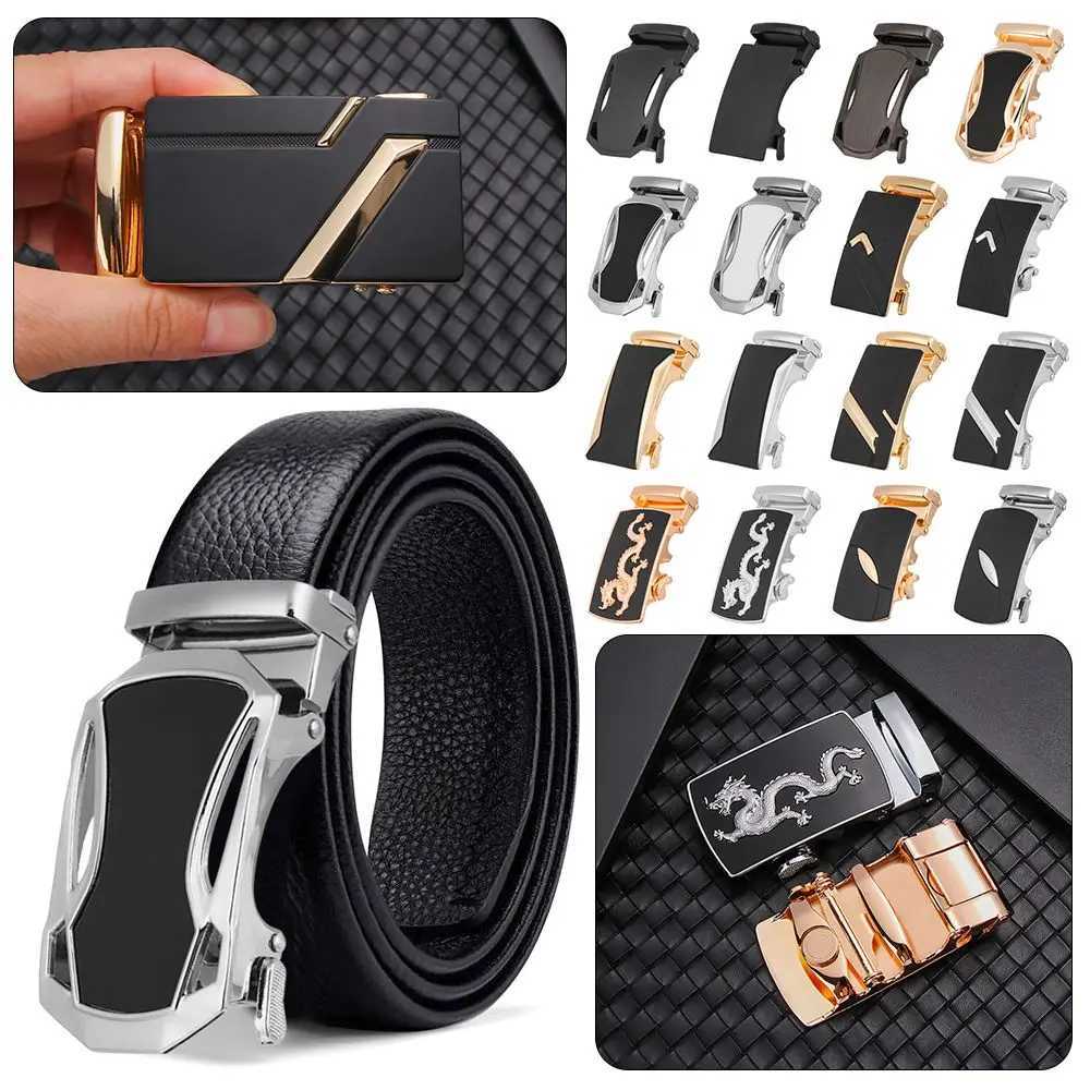 Mens buckle casual buckle business accessory 35mm wide sliding belt automatic buckle set W240807