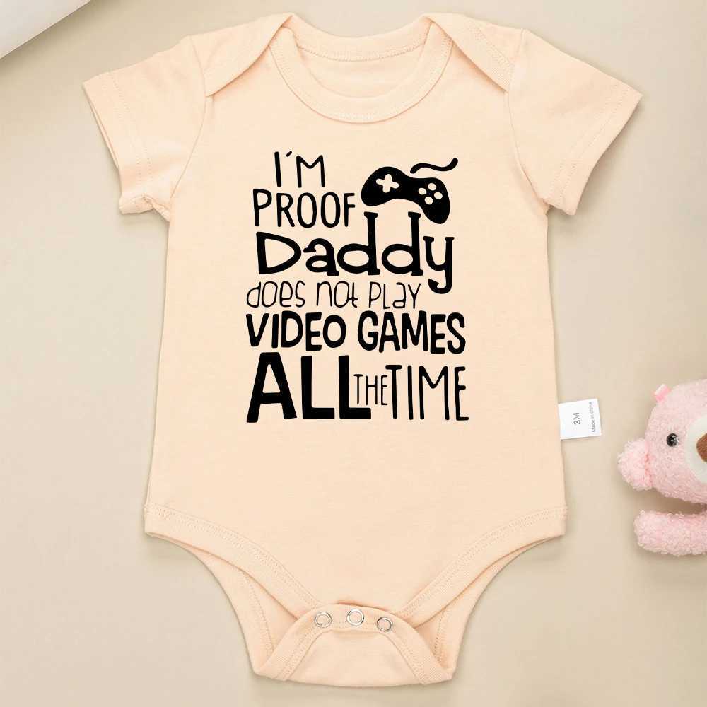 Interesting baby clothing for babies aged 0 to 24 months Onesies cotton multi-color round neck newborn bodysuit European W240812