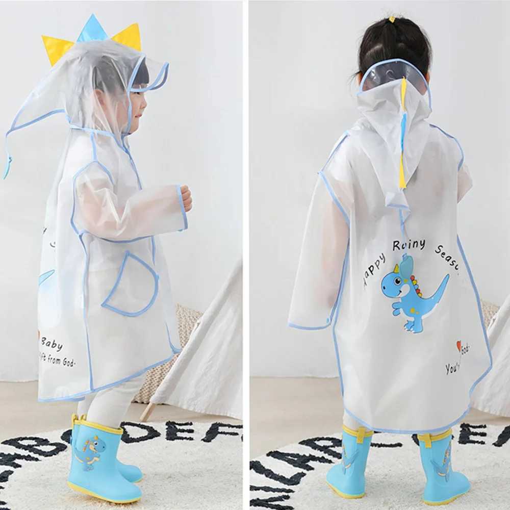 Little Bear Cute Childrens Waterproof Raincoat Rain Jacket Wear Coat Suit Cover Clothing Kids Girl Boy Yellow Green Y240810