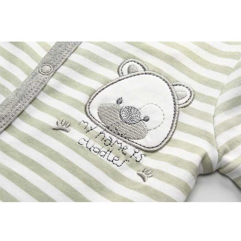2-piece striped baby unisex jumpsuit 100% pure cotton newborn Onesies four season baby clothing W240812