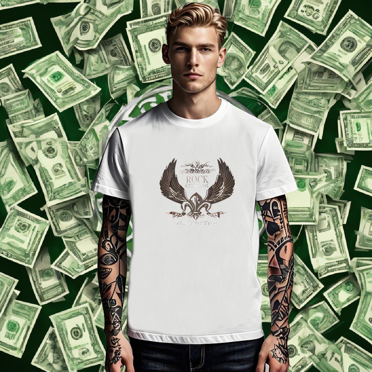 Custom Men Clothes T-Shirt eagle Hip Hop Street 230g 100% Cotton Tops Breathable Short Sleeve Loose Mens T Shirts Oversized 3XL 4XL