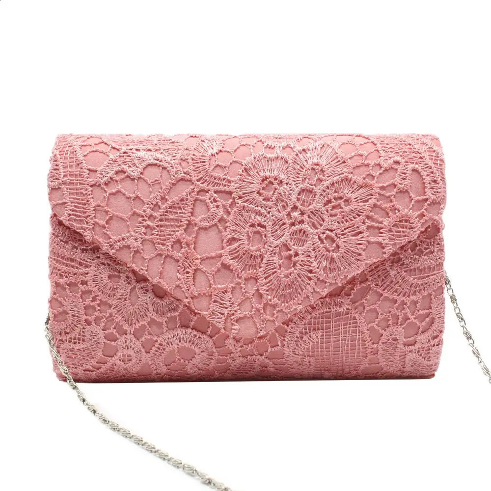 Ladies Messenger Bag Handbags Lace Clutch Evening Party Wedding Purse Envelope Fashion Women Wallet 240812