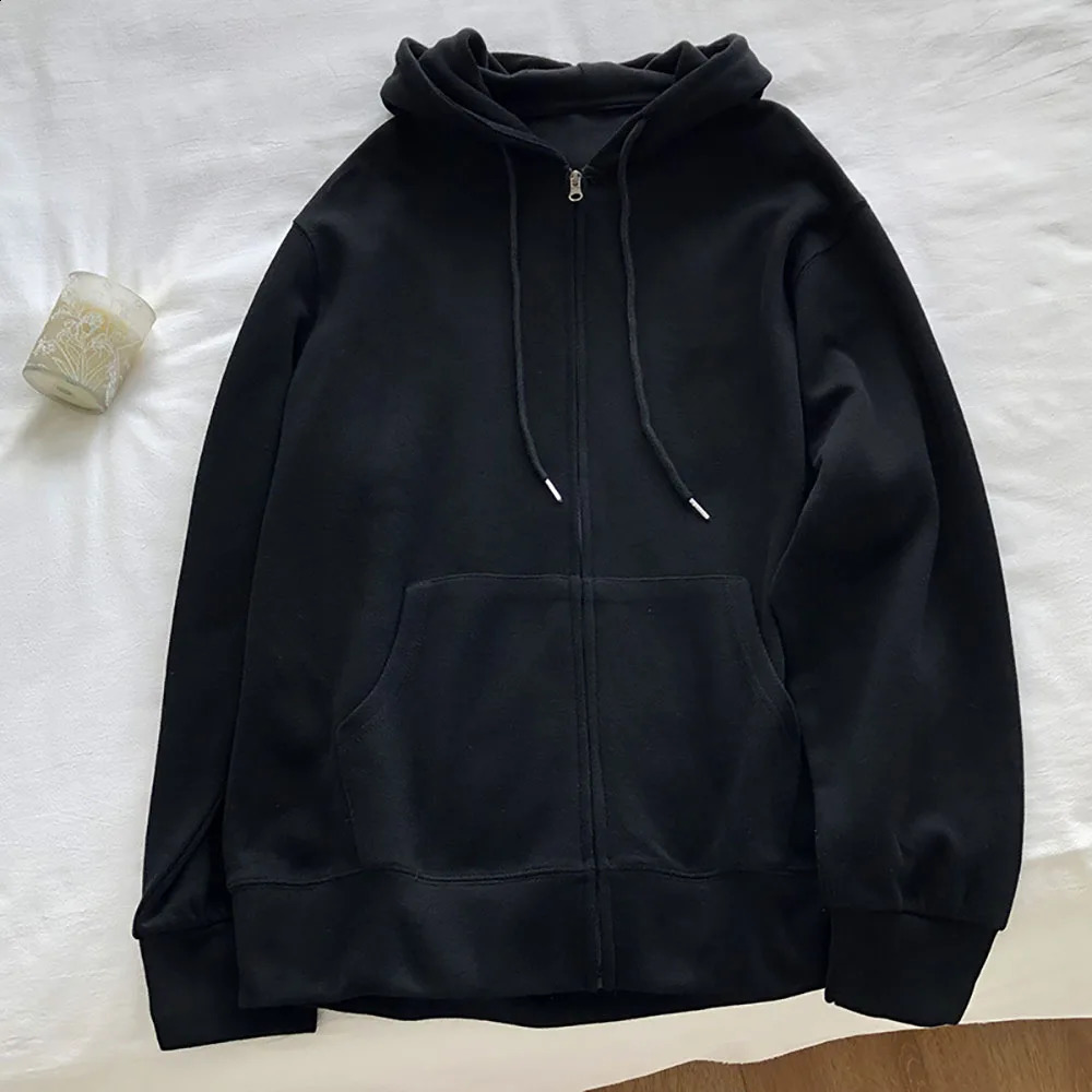 Hoodies Women Spring Autumn Thin Zipper Cardigan Sweatshirts Fashion Purple Loose All-matched Hooded Outerwear Female 240812