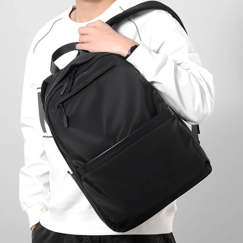 Mens waterproof large capacity ultra light backpack Fashion school 156inch laptop w240813