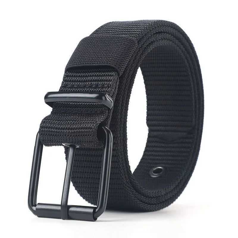 Mens and womens perforated canvas straps jeans cloth pants buckle straps youth entertainment and sports straps W240807