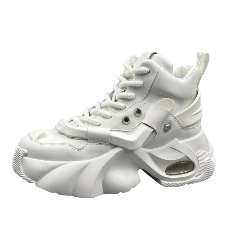 Ddmysports Trendy New High Top Men S Sports Single Shoes With PU Lining Comfortable Non Abrasive Thick Sole Increased Height I Slip Shock Absorbing An