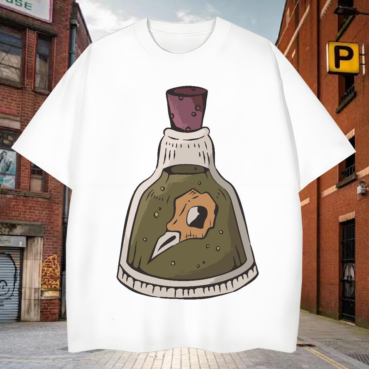 Men T Shirts 230g Pure Cotton bottle Street Wear Short Sleeve Soft Custom Big Size Mens Tshirts Factory Direct Popular Tees Shirts