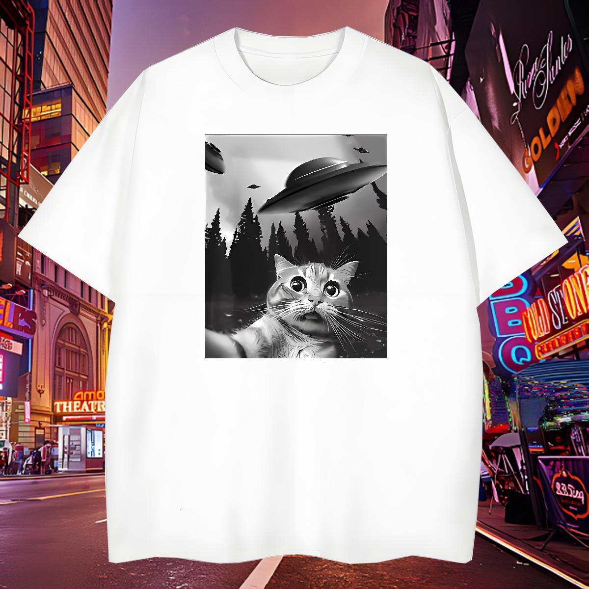 Cool Design Men T Shirts funny O-Neck Short Sleeve Daily Wear Oversized 230g Cotton Men Clothes T-Shirt Brand Tops Shirt