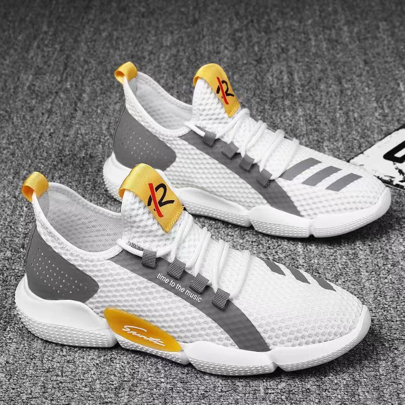 Ddmysports Leisure Sports Men S Mesh Breathable Running Shoes Korean Version Of Fashionable And Trendy Cloth Outdoor Shoes