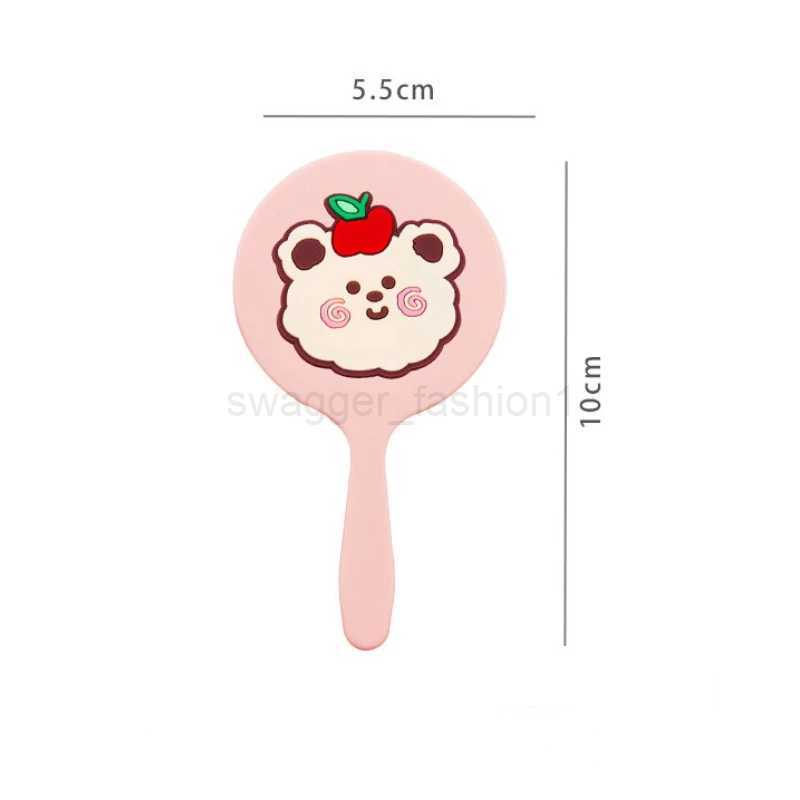 Handheld Portable Cartoon Dormitory Korean Princess Mirror Mini Paper Mirror Cosmetic Mirror Make up ToolsXJ240813