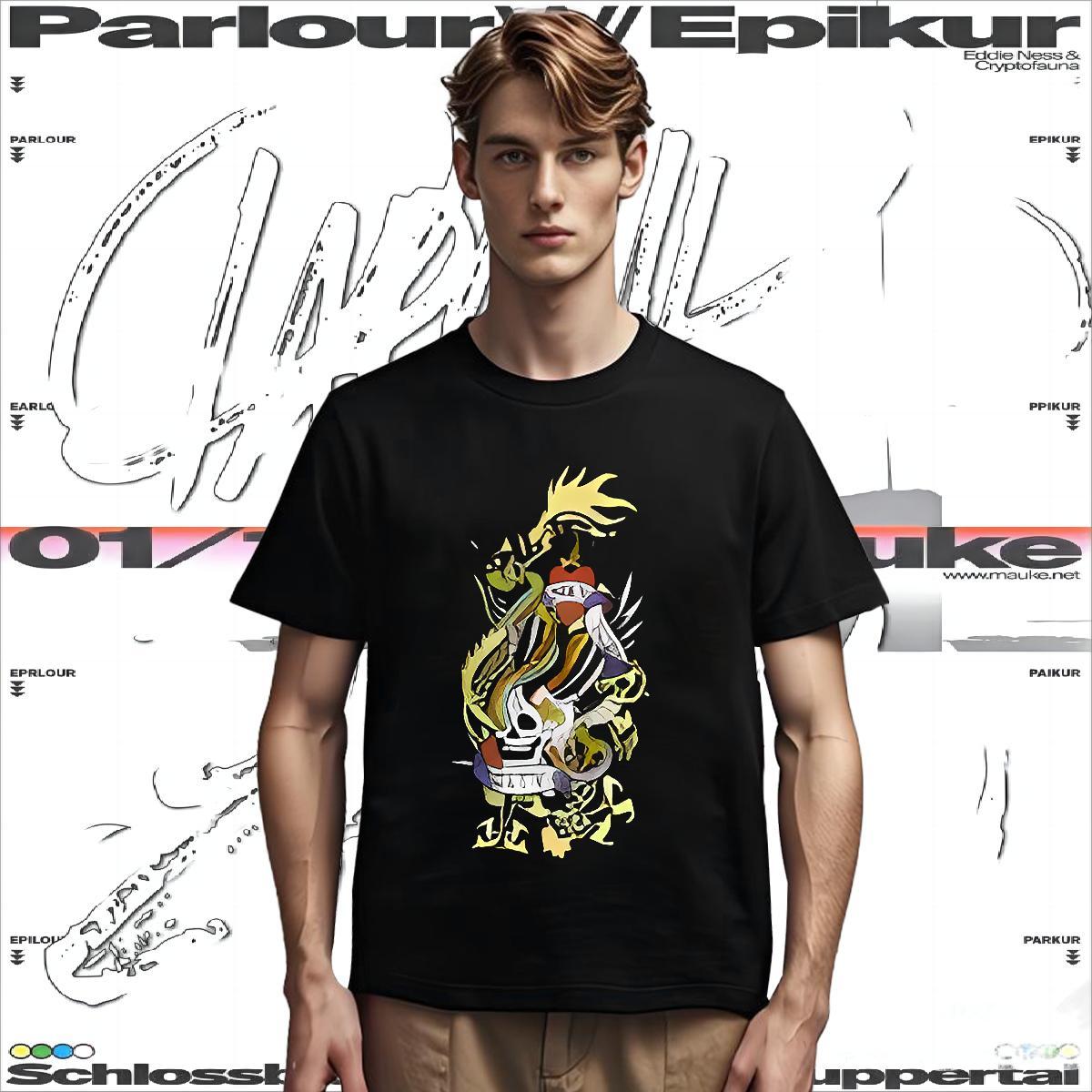 T-Shirts 100% Cotton 230g halloween Summer Casual Round Neck Short Sleeve Black Oversized Couples T Shirts Fashion New Brand Tees