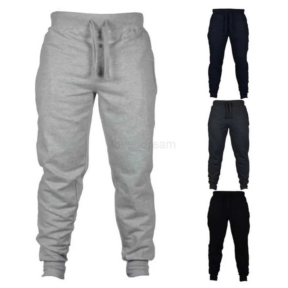 2023 Mens Joggers Casual Pants Fitness Men Sportswear Tracksuit Bottoms Skinny Sweatpants Trousers Black Gyms Jogger Track PantsXJ240813