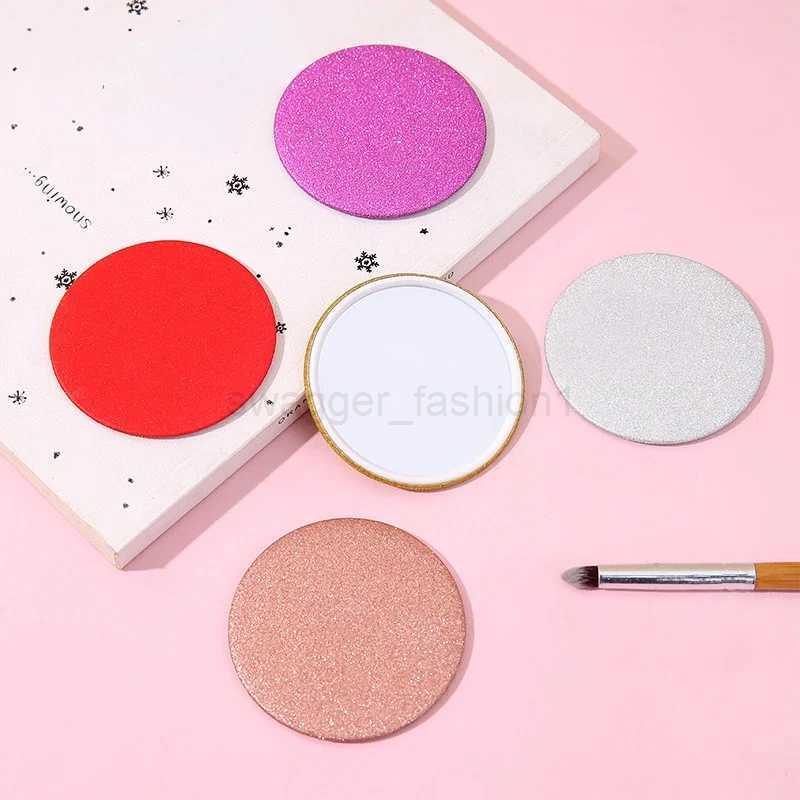 1/3pcs Portable Mini Mirror Simple Solid Color Girl Portable Makeup Mirror Small Pocket Sequin Student Small Round MirrorXJ240813
