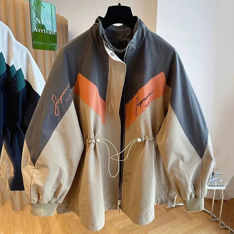 Spring Autumn Women Jacket Fashion 2024 Korean Casual Hooded Slim Windbreaker Female Wild Loose Ladies Outerwear Tops 240812
