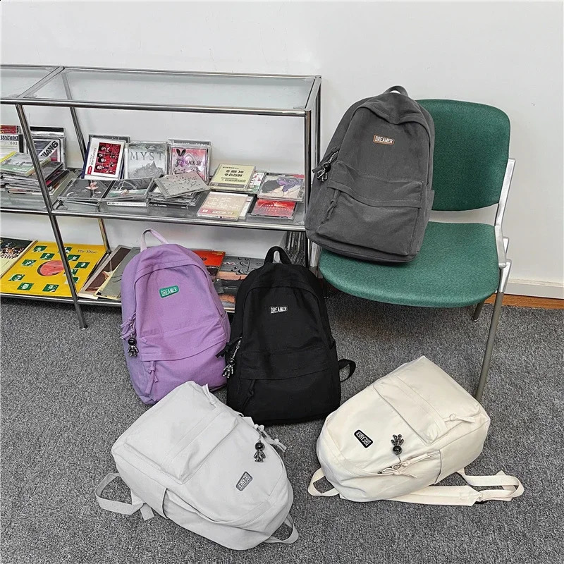 Fashion Big Backpack Lovers Travel Womens Laptop Mochila Teenage Boys School Bag College Mens Rucksack 240813