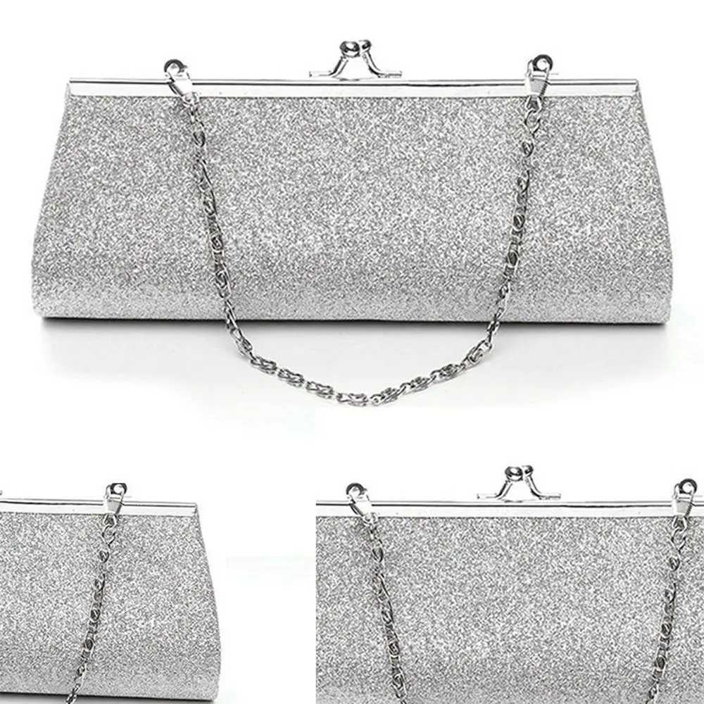New Arrival Womens Sparkly Glitter Party Wedding Purse Shoulder Bag Evening Bag Clutch Purse Handbag T250227