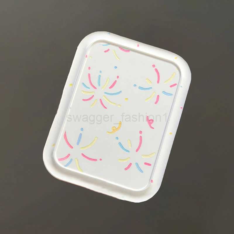 Fireworks Portable Folding Makeup Mirror Portable Pocket Mirror Women Rectangle Cosmetic Make Up Mirror For Tools VanityXJ240813