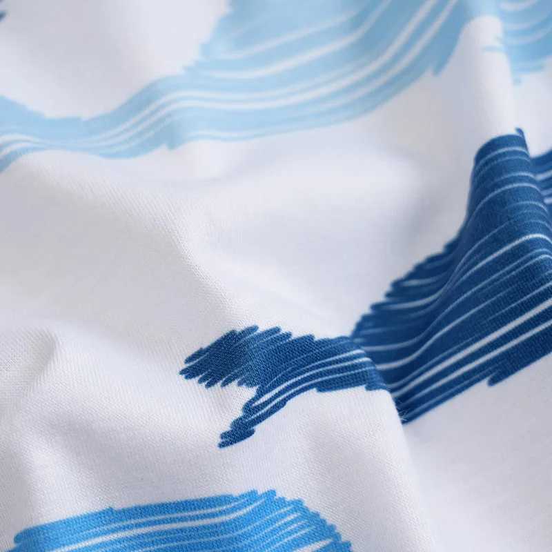 Summer Newborn short sleep jumpsuit 0-36M cute whale round neck simple style comfortable and breathable suitable for boys and girls W240812