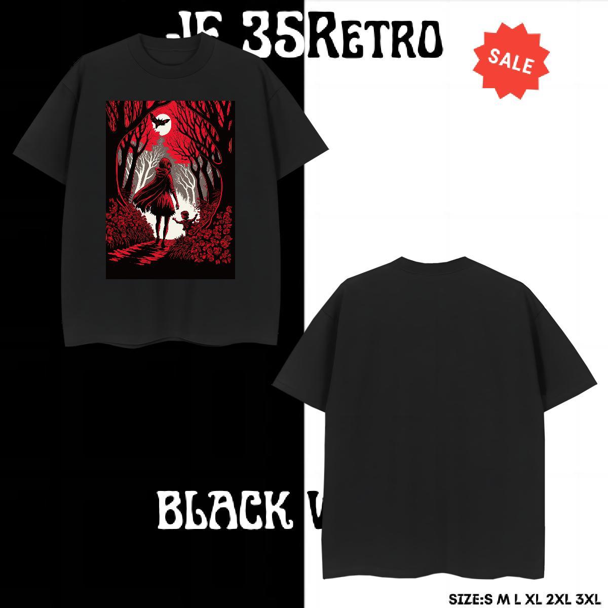 Cool Men T Shirts wolf Breathable Crew Neck Outdoor Asian Size 230g Pure Cotton Tshirts 2024 Wear