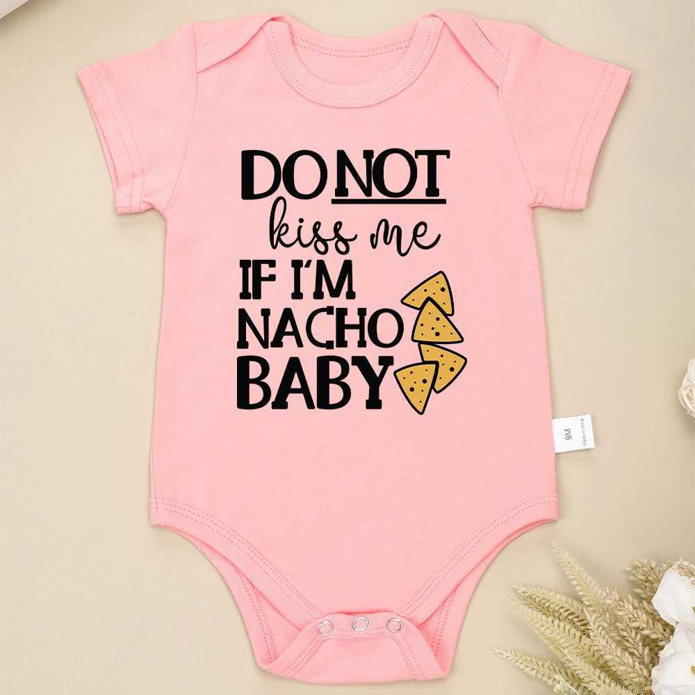 Nacho Baby Fun Newborn Boys Clothing American Style Cute Harajuku 100% Cotton Baby Girls Onesie Popular New Creative Tight Clothes W240812