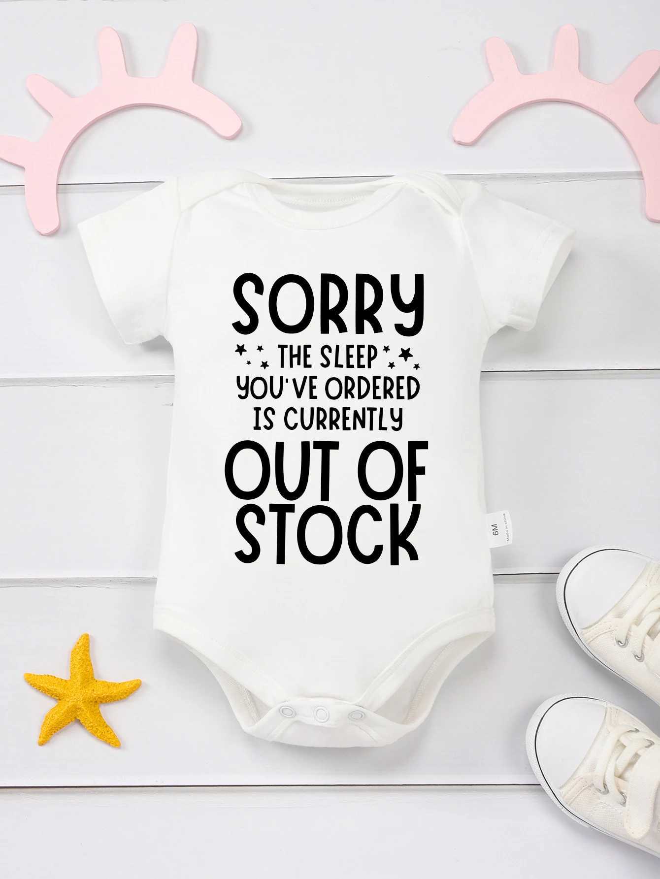 Interesting newborn boy tight fitting pajamas sleeping out of stock pattern creative new cute girl clothing cotton friendly Onesie W240812